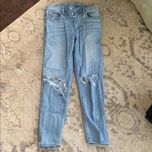 AE high rise girlfriend jeans